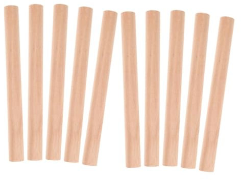 HAPINARY 10stücke Holzdübelstangen Aus Holz Für Bastelprojekte Heimwerkerarbeiten Und Modellbau Glatte Oberfläche Ohne Grate Zum Basteln