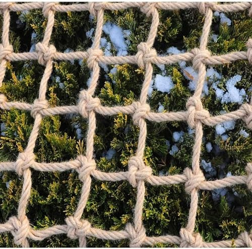 WXF86djl Escalar la Red Red de Escalada, Red de Carga de Escalada Multiusos, Utilizada for ejercitar la Fuerza de voluntad, Red de Cuerda de cáñamo, Red de Carga Pesada(2 * 3m(6.6 * 9.9ft))