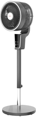 SOGO Ventilador de Pie Deluxe con Pantalla Digital, Oscilacion y Altura Ajustable 12 - Motor de Alta Potencia 70W de 3 Aspas