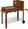 Barbecue a legna in acciaio Corten per Serial Griller, Flipper con griglia in acciaio Inox, Super Flipper con accessori (Flipper (Area Cottura 45 x 50 cm))