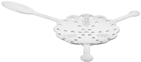 PRETYZOOM Cucchiaio Per Assenzio Cucchiaio Per Mescolare In Argento Gocciolatore Per Assenzio Cucchiaio In Acciaio Inossidabile Cucchiaini Da Zucchero Accessorio Per Assenzio