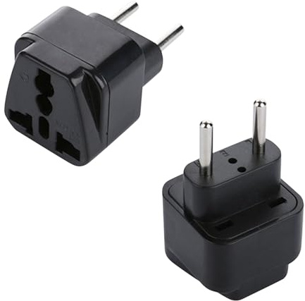 Anluomania Adattatore Presa, 10A 250V Adattatore da Viaggio, Presa Universale da Viaggio, EU 2 Poli, per Europa, Spagna, Francia, Germania, Italia
