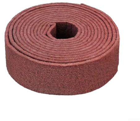 Professioneller Schmirgelschwamm, Scheuerschwamm, Küchenreinigung, Schrubber für Töpfe, Geschirr, Herde, kratzfestes Nylon-Netz, Rolle, grün, rot (rot, 6 m x 7,5 cm)