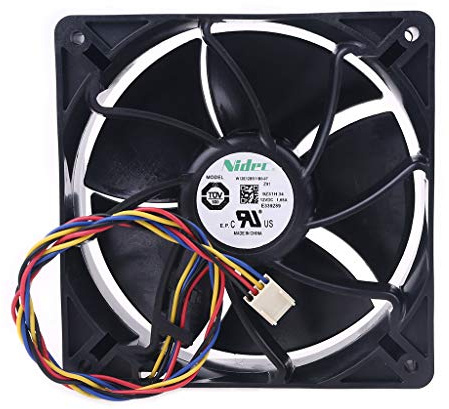 6000RPM 120mm 12cm PWM High Speed CFM Computer Cooling Fan W12E12BS11B5-57 For 12V 1.65A 4 Wire 4-Pin Beari Battery Operated Fan