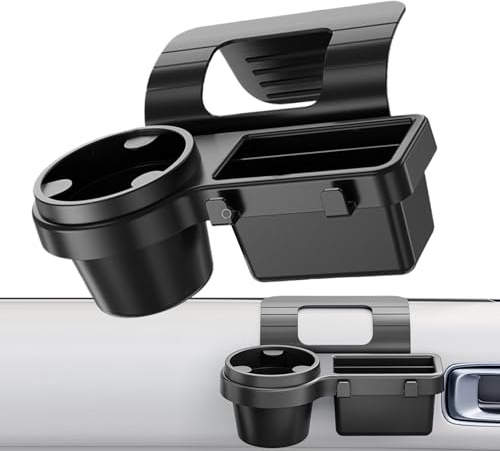 Uhngw Porte-gobelet pour portière de Voiture - Accessoires Auto Organisateur De Porte avec Porte-Gobelet | Support Téléphone avec Crochets pour Organisation Accessoires Véhicule Boisson Smartphones