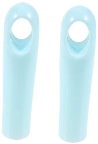 EXAOMBLE 2pcs Broom Handle End Caps Replacement Grip Covers 19mm Tubular Plastic Broom Rod Handle Sleeves Outdoor Cleaning Accessories