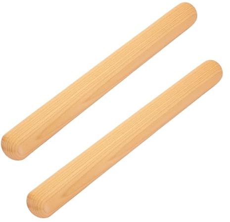 Rolling Pin, 2 Pack Wooden Rolling Pin for Baking, 29 cm x 2.7 cm Rolling Pins, Ideal for Dough, Pizza Crust, Cookies, Bread, Pasta, for Home Bakers and Chefs