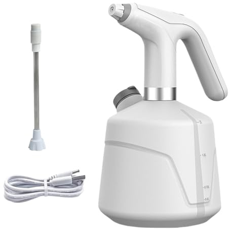 Pulvérisateur Électrique, Vaporisateur Jardin Automatique, Pulvérisateur Continu Rechargeable Portable 2000ml pour Hydroponie, Jardinage, Fertilisation et Nettoyage