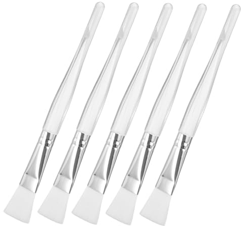 VILLFUL 5 Stück Teiliges pinsel mit Weichen Nylonborsten Wiederverwendbarer Masken applikator für Kosmetik Ergonomischer Griff für Feuchtigkeitsmasken Beauty tool für Zuhause und Salon