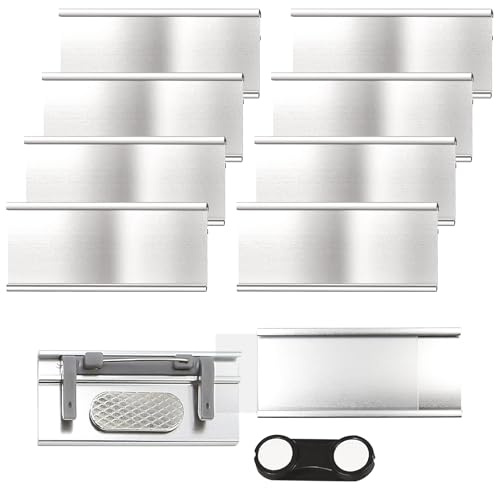 INNAL 10 Piezas Placa Identificativas Magnéticas 72mm x 31mm para Trabajo