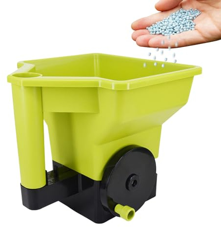 Handspridare för gödselmedel - Handgödselspridare för bägare | Bärbar handsåmaskin för gräsmatta, gräsmatta, flussmedel, fordonsingång, stål, väg