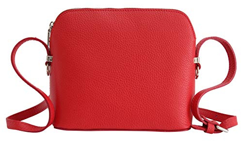 AMBRA Moda Italienische Ledertasche Damen Handtasche Umhängetasche Schultertasche Leder Tasche klein GL018