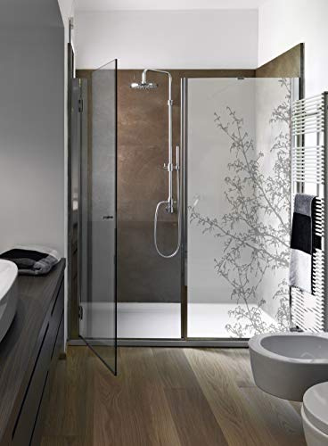 Sticker PAROI DE Douche - Canopée Grise [80 x 200 cm], Gris