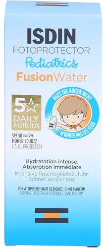 ISDIN Fotoprotector Pediatrics Fusion Water SPF 50 zum UV-Schutz und zur Pflege von Gesicht und Körper, 50 ml Creme