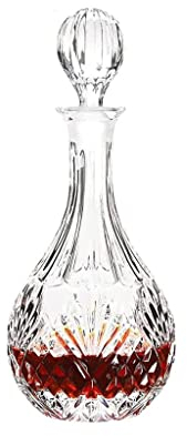 Vin Carafe à Décanter Décanteur de vin en verre de cristal avec bouchon hermétique en verre grillé de vin créatif bouteille vin pichets de vin séparateur d'aérateur de vin Accessoires de Vin Rouge