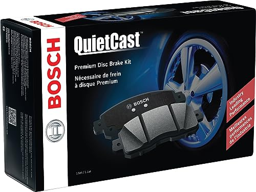 BOSCH BC2174 QuietCast Premium Ceramic Disc Brake Pad Set - Compatible with Select Cadillac Escalade, Lyriq; Chevrolet Colorado, Silverado 1500, Suburban, Tahoe; GMC Sierra 1500, Yukon, Yukon XL; REAR