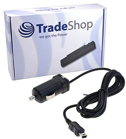 Trade-Shop KFZ Ladegerät Ladekabel Adapter kompatibel mit Navigon PNA7000 PNA7000T PNA6000 PNA6000T