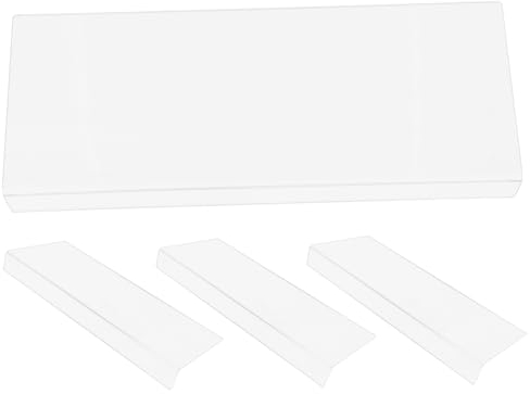 LABRIMP 4pcs Shower Splash Guard Bathtub Corner Splash Guard Non-slip Easy to Clean for Bathroom