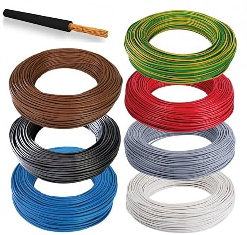 Cavo elettrico FS17 sezioni 1,5-2,5-4-6 MM² unipolare 10 metri (Blu, 4 mm²)