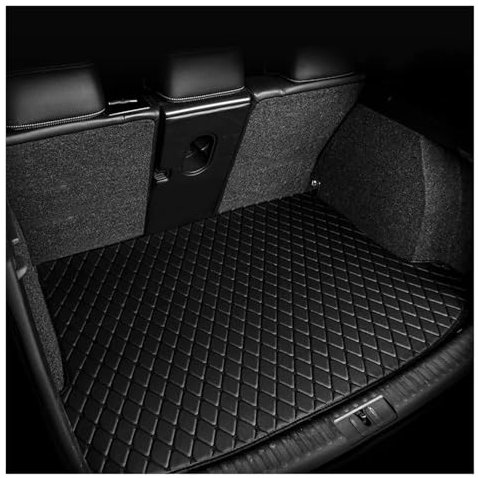 Auto Kofferraummatte Für VW 6/7/8th Für Golf Für GTI Für Sportsvan Für Variant Kofferraum Matte Schwanz Boot Tablett Liner Cargo Pad Schutz Kofferraum Schutzmatte(BIACK SIGIE)