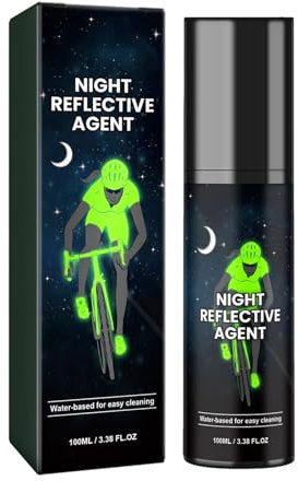 Spray fosforescente - Vernice spray riflettente brillante da 100 ml, spray riflettente notturno per esterni | Vernice luminosa multisuperficie, spray per marcatura di sicurezza per vestiti, biciclette