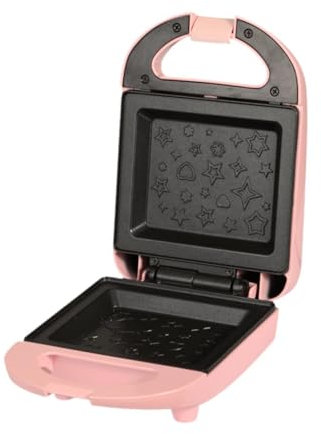 F Fityle Sandwich Maker de la UE EU Cheese Compacto Aparido Apariencia Convenientes electrodomésticos para la Oficina de Huevos Home, Rosa