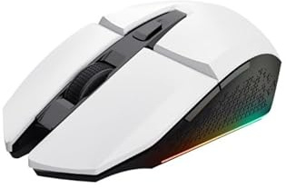 Watio Wave Souris Gaming sans Fil, RVB, Design Ergonomique, Connexion USB, Haute précision, idéale pour Les Gamers, Couleur Blanche. *