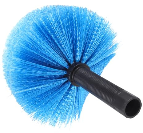 Veemoon Extendable Cobweb Duster Adjustable Handle Peacock Blue Spider Web Remover for Ceiling and Wall Cleaning Reusable Dusting Tool for Home and Office