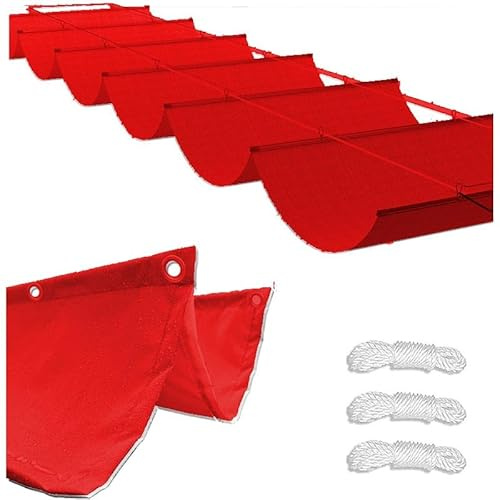 Tenda da sole retrattile regolabile, pergola in tela impermeabile 2 x 3 m, protezione UV, parasole arrotolabile per esterni, tenda rossa personalizzabile per balcone e patio