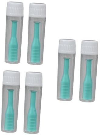 Gatuida Kit de 6 Piezas para Lentes de Contacto con Varilla de Succión Verde, Portátil y Fácil de Limpiar, Incluye Botella para Uso Diario y Viajes