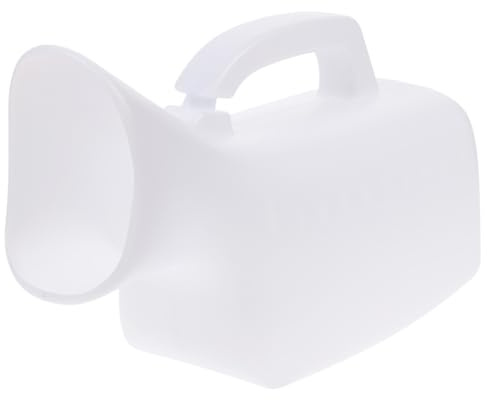 HOLIDYOYO Urinflasche mit Kunststoff Tragbare aus für Frauen 1000ml Dicht Schließendem Deckel Reinigungsbürste und für Camping und Reisen