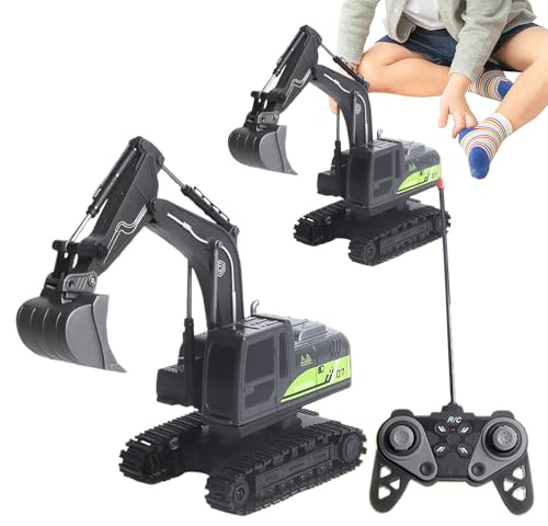 Excavator Toys for Boy | Engineering Construction Truck,Remote Control Construction Toys - for Digging Sandbox Outdoor Play Kids Children Aged 3-8