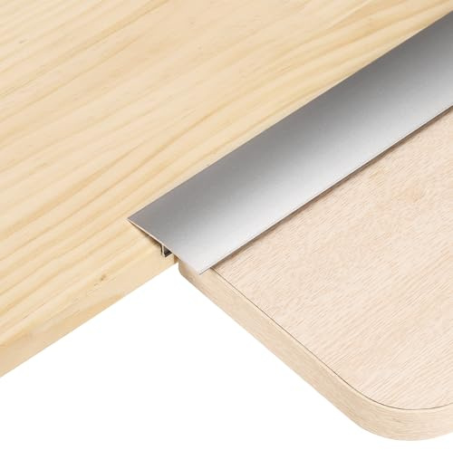 sourcing map 2.9ft x 1.57 T Molding Floor Transition Strips, Aluminium Alloy Vinyl Flooring Gap Trim for Joining Laminate Planks Tiles Floor Gaps, Gray