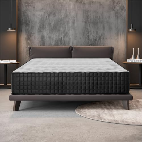 Naturalex - Titanium - Matratze 140x200 cm - Höhe 30 cm | Kaltschaummatratze - H4 - Oeko-tex Zertifiziert - Latex Blue 7 Zonen