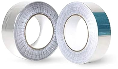 IRONLUX Cinta Adhesiva Ciega de Aluminio - Para Sellado de Placas de Policarbonato Celular - Impide Entrada de Polvo y Humedad - 38 mm x 50 ml