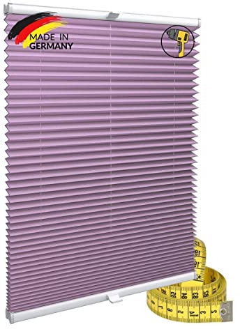 Gardinen21 Konfigurieren Sie Ihr eigenes Plissee mit Bohren Maßgefertigt für Türen & Fenster | Sonnenschutz und Blickdichte Rollos
