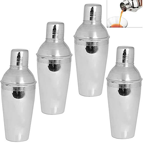 Kosma Cocktail Shaker Stainless Steel (packof 4-500ml | Drinking Martini Shaker | Mocktail Making Set