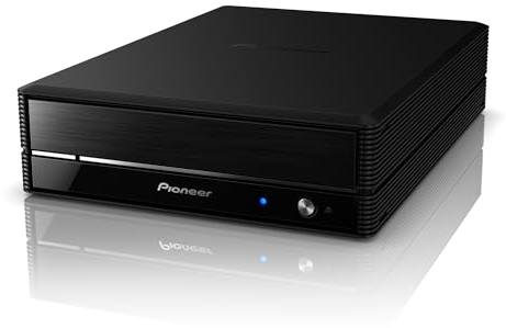 Pioneer External Blu-ray Drive BDR-X13E-S (New!) Excellent Reliability & Stability 16x BD-R Writing Speed USB 3.2 Gen1 / 2.0 BD/DVD/CD Writer with PureRead 4+ Realtime PureRead and M-DISC Support