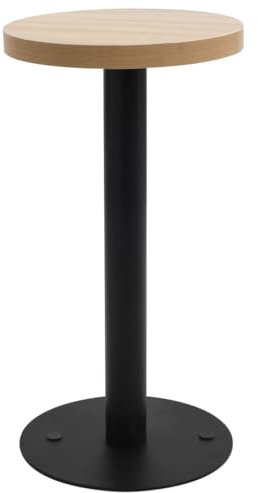ZEYUAN Bistrotisch, Gartentisch, Balkontisch, Balkon Tische, Beistelltisch Garten, Gartenesstische, Beistelltisch Outdoor, Hellbraun 40 cm MDF