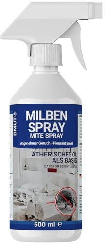 500ml Milbenspray für Matratzen | 100% giftfrei | Bettwäsche | Polster | Textil | Hausstaubmilben Spray | bei Allergie