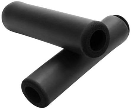 1 Paar schwarze Fahrrad-Lenkergriffe, rutschfest, weicher Schaumstoff-Silikon-Schwamm, Lenkergriffe, Lenker-Abdeckung, Schwamm-Griffe für Fahrrad, Roller, Lenker, Sport und Outdoor, Headsets und
