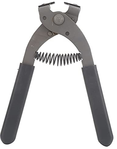 BORDSTRACT 4-Zinken-Lochzange, tragbare, geräuschlose Lederhandwerkszange aus Kohlenstoffstahl, 4-mm-Lochstanz- und Nähwerkzeuge für Gürtel, Sättel