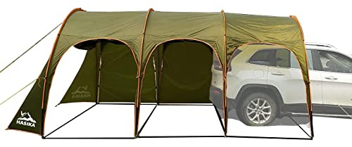 Car Canopy Tent Large Camping Shade for 8-10 Person Family Tent Picnic, BBQ, Friends Gathering Waterproof Windproof Lightweight Easy Setup 15 * 10 FT