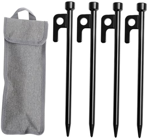 TOGEVAL Zeltnägel Aus Metall Wiederverwendbare Erdnägel Für Camping Zeltbefestigungspflöcke Mit Spitze Für Außennutzung Heringe Für Zelte Und Planen