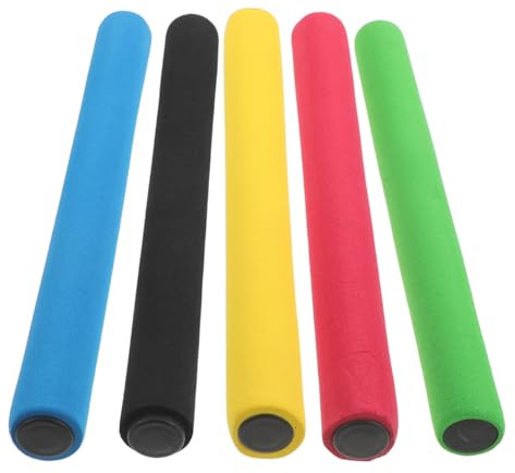 LOORGVEL Bastoni da Staffetta 5 Pezzi in Sponge Anti-Skid per Bambini