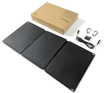 Panel Solar Plegable 30 W Nomad - Resistente Agua, USB-C & USB-A para móviles, carga de Power Banks y Estaciones de Energía — Ideal Camping, Campers, Montañismo, Senderismo.