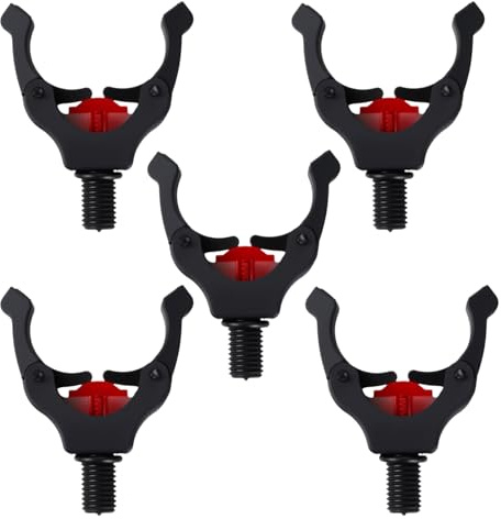 QINGZY 5 Stück Magnetische Rutenauflage für Karpfenangeln, Angelrutenhalter mit starkem Magnet-Clip, passt für Rod Pod, Bank Stick, Rutenständer, Angelzubehör