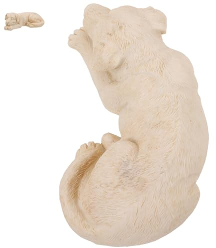 Abaodam Pierre Commémorative pour Chien Résine Durable Statue Funéraire Stable pour Jardin Extérieur Objet Souvenir pour Animaux de Compagnie