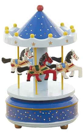 Wdbild Caja de música tradicional con manivela giratoria de Navidad con canciones clásicas, operaciones simples, decoración del hogar, festivales, caja de música giratoria