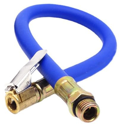 LQUYTA 1 Stück Autoventil Hebelstecker Air Chuck Auto Reifen Aufblasen Schlauch Ventil Kopf Reifen Druck Messer Verlängerung Schlauch Auto Luft Druck Ventil Adapter Gewinde Breite 12.5mm Länge 37cm